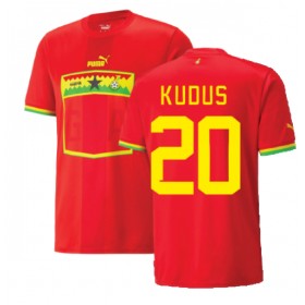 Herren Fußballbekleidung Ghana Mohammed Kudus #20 Auswärtstrikot WM 2022 Kurzarm